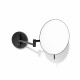 3x magnifying make-up mirror, round, tilting, with a double-jointed arm / matt black #1