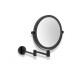 Make-up mirror – straight / 3x magnification, round, tilting, double-jointed arm / matt black #1