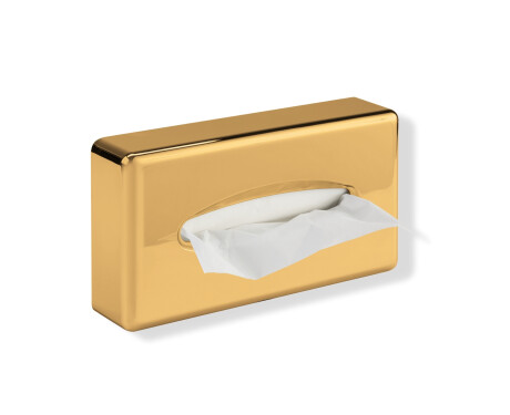 Tissue dispenser / Glossy gold ABS