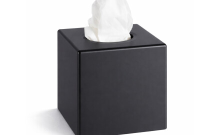 Tissue dispenser – cube-shaped / matt black ABS