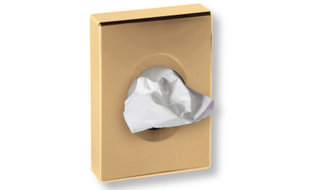 Sanitary towel dispenser / Glossy gold ABS