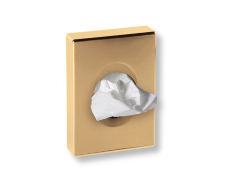 Sanitary towel dispenser / Glossy gold ABS
