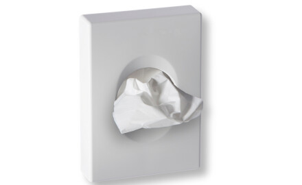 Sanitary towel dispenser / Glossy white ABS