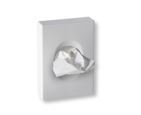 Sanitary towel dispenser / Glossy white ABS