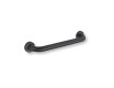 Support handrail for people with disabilities, Ø32, straight, STANDARD – 40 cm / matt black stainless steel