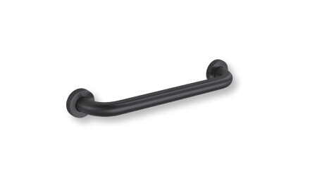 Support handrail for people with disabilities, Ø32, straight, STANDARD – 40 cm / matt black stainless steel