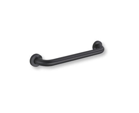 Support handrail for people with disabilities, Ø32, straight, STANDARD – 40 cm / matt black stainless steel