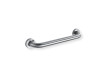 Support handrail for people with disabilities, Ø32, straight, STANDARD – 40 cm / brushed stainless steel