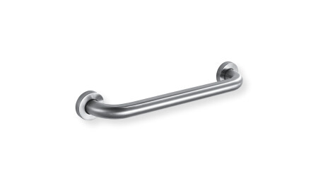 Support handrail for people with disabilities, Ø32, straight, STANDARD – 40 cm / brushed stainless steel