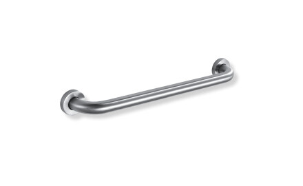 Support handrail for people with disabilities, Ø32, straight, STANDARD – 50 cm / brushed stainless steel