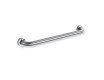 Support handrail for people with disabilities, Ø32, straight, STANDARD – 60 cm / brushed stainless steel
