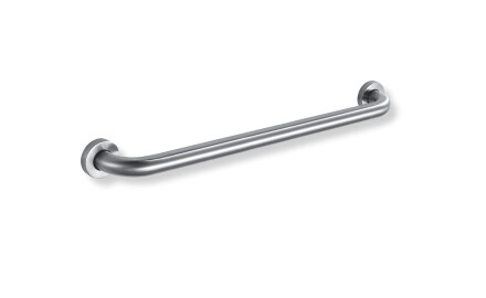 Support handrail for people with disabilities, Ø32, straight, STANDARD – 60 cm / brushed stainless steel