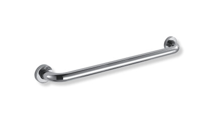Support handrail for people with disabilities, Ø32, straight, STANDARD – 60 cm / polished stainless steel