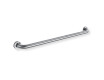 Support handrail for people with disabilities, Ø32, straight, STANDARD – 80 cm / brushed steel