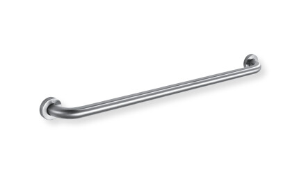 Support handrail for people with disabilities, Ø32, straight, STANDARD – 80 cm / brushed steel
