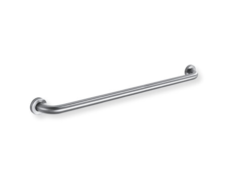 Support handrail for people with disabilities, Ø32, straight, STANDARD – 80 cm / brushed steel