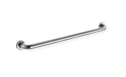 Support handrail for people with disabilities, Ø32, straight, STANDARD – 80 cm / polished stainless steel
