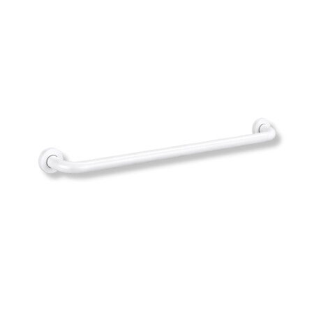Support handrail for people with disabilities, Ø32, straight, STANDARD – 80 cm / matt white stainless steel #1
