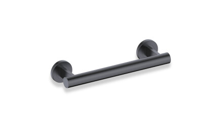 Support handrail for people with disabilities, Ø32, straight, PREMIUM – 30 cm / matt black stainless steel