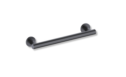 Support handrail for people with disabilities, Ø32, straight, PREMIUM – 40 cm / matt black stainless steel