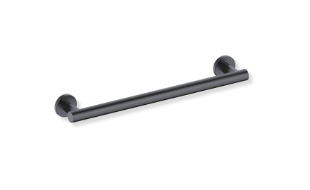 PREMIUM straight support handrail for people with disabilities, Ø32, 50 cm / matt black stainless steel
