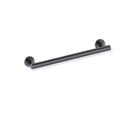 PREMIUM straight support handrail for people with disabilities, Ø32, 50 cm / matt black stainless steel