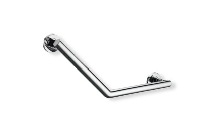 Support handrail for people with disabilities, Ø32, 135° angle, PREMIUM / polished stainless steel