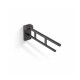 PREMIUM tilting support handrail for people with disabilities, Ø32 – 60 cm / matt black stainless steel #1