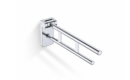 PREMIUM tilting support handrail for people with disabilities, Ø32 – 60 cm / polished stainless steel