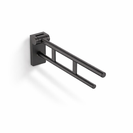 PREMIUM tilting support handrail for people with disabilities, Ø32 – 70 cm / matt black stainless steel #1