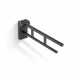 PREMIUM tilting support handrail for people with disabilities, Ø32 – 70 cm / matt black stainless steel #1