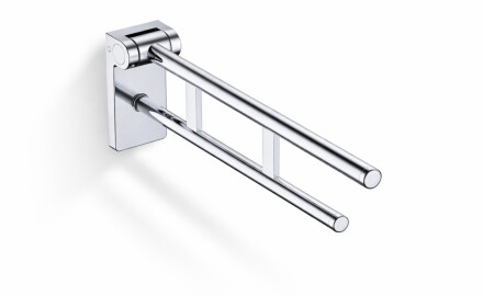 PREMIUM tilting support handrail for people with disabilities, Ø32 – 70 cm / polished stainless steel