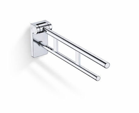 PREMIUM tilting support handrail for people with disabilities, Ø32 – 70 cm / polished stainless steel