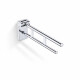 PREMIUM tilting support handrail for people with disabilities, Ø32 – 70 cm / polished stainless steel #1