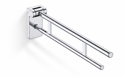 PREMIUM tilting support handrail for people with disabilities, Ø32 – 80 cm / polished stainless steel