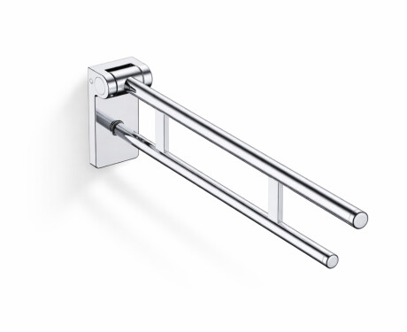 PREMIUM tilting support handrail for people with disabilities, Ø32 – 80 cm / polished stainless steel