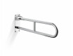 Support handrail for people with disabilities, Ø32, curved, tilting, STANDARD – 70 cm / polished stainless steel