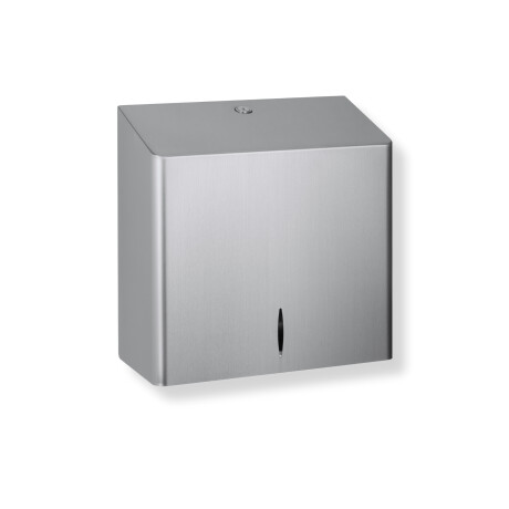 V-fold paper towel dispenser (max. paper load dimensions 25.5 x 11.5 x 24 cm) R10 series / brushed steel #1