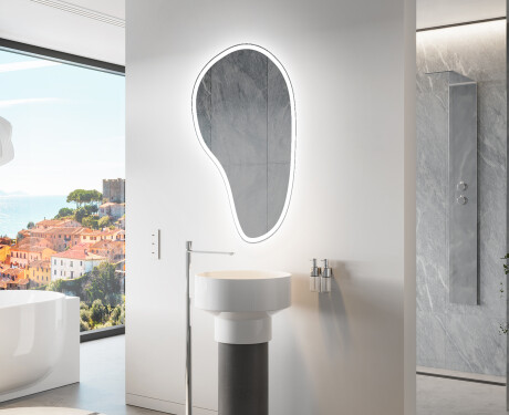 Irregular Mirror LED Lighted decorative design S222