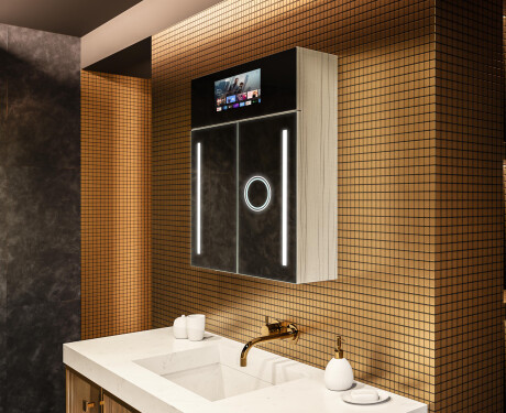 Smart LED Illuminated Mirror Cabinet - L02 Sarah 66,5 x 72cm