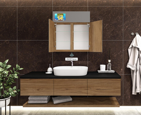 Smart LED Illuminated Mirror Cabinet - L02 Sarah 66,5 x 72cm #9