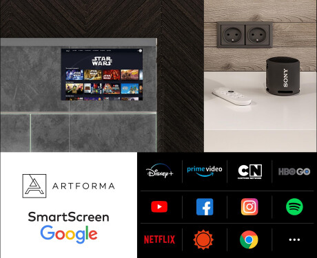 Smart LED Illuminated Mirror Cabinet - L27 Sarah 66,5 x 72cm #5