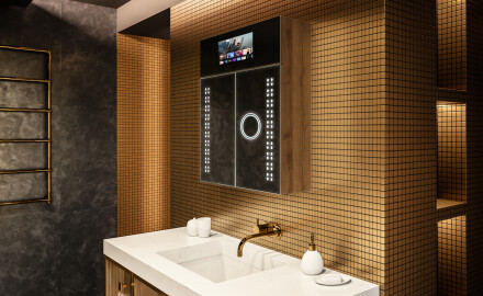 Smart LED Illuminated Mirror Cabinet - L55 Sarah 66,5 x 72cm