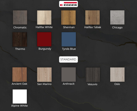 Bathroom cabinet with LED mirror L02 Emily 66.5 x 72 cm in Oslo Oak color #3