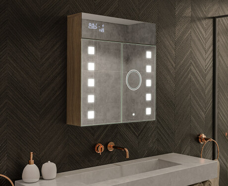 LED Illuminated Mirror Cabinet - L03 Emily 66,5 x 72cm