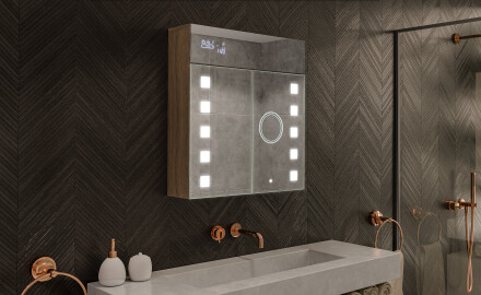 LED Illuminated Mirror Cabinet - L03 Emily 66,5 x 72cm