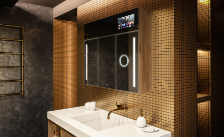 Smart LED Illuminated Mirror Cabinet - L02 Sarah 100 x 72cm