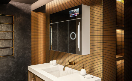 Smart LED Illuminated Mirror Cabinet - L27 Sarah 100 x 72cm