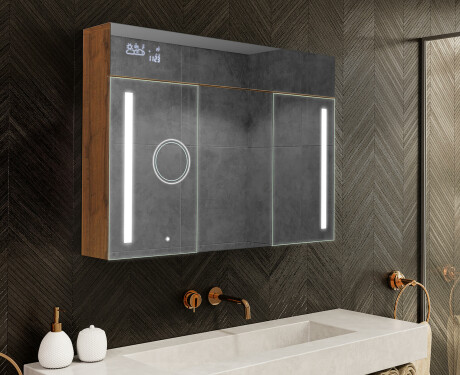LED Illuminated Mirror Cabinet - L02 Emily 100 x 72cm