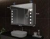 LED Illuminated Mirror Cabinet - L06 Emily 100 x 72cm #2